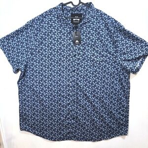 Winston Men's Button Down Shirt Set of 2 Palm Print Hawaiian 6XLT Summer NWT